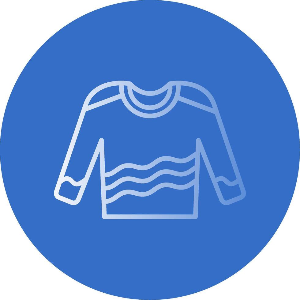 Jumper Flat Bubble Icon vector