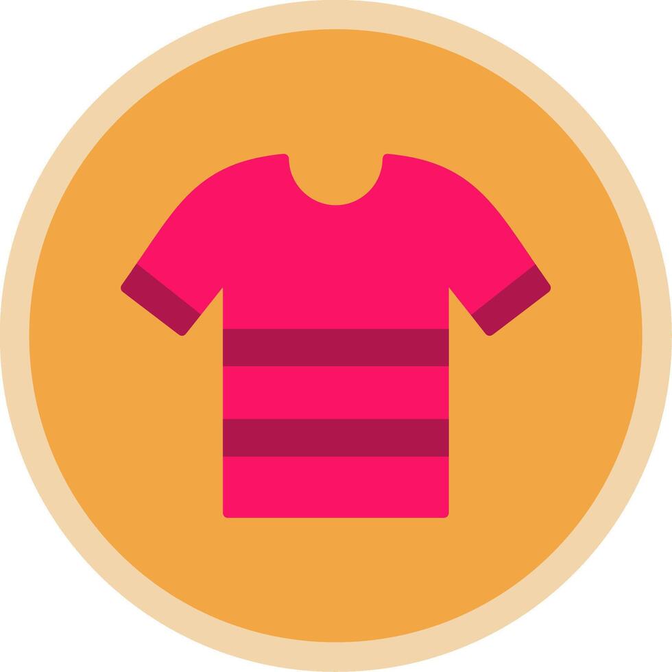 Shirt Flat Multi Circle Icon vector