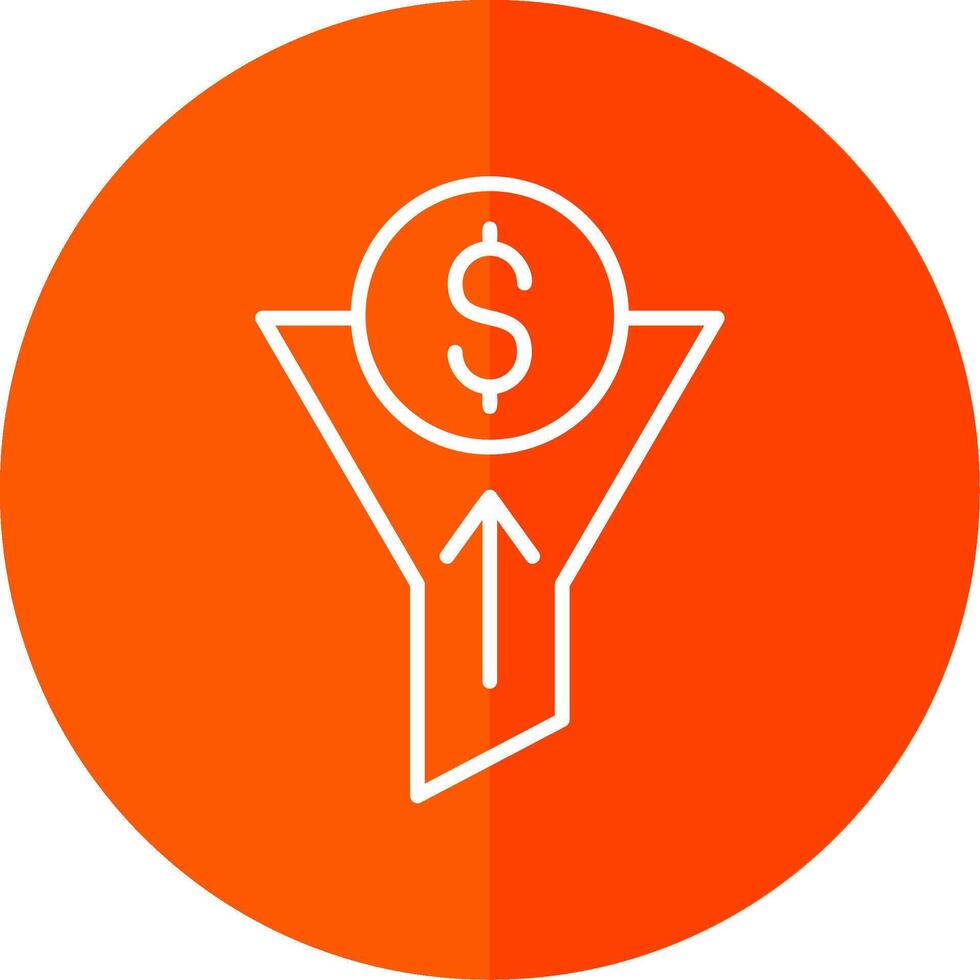 Traffic Conversion Line Yellow White Icon vector