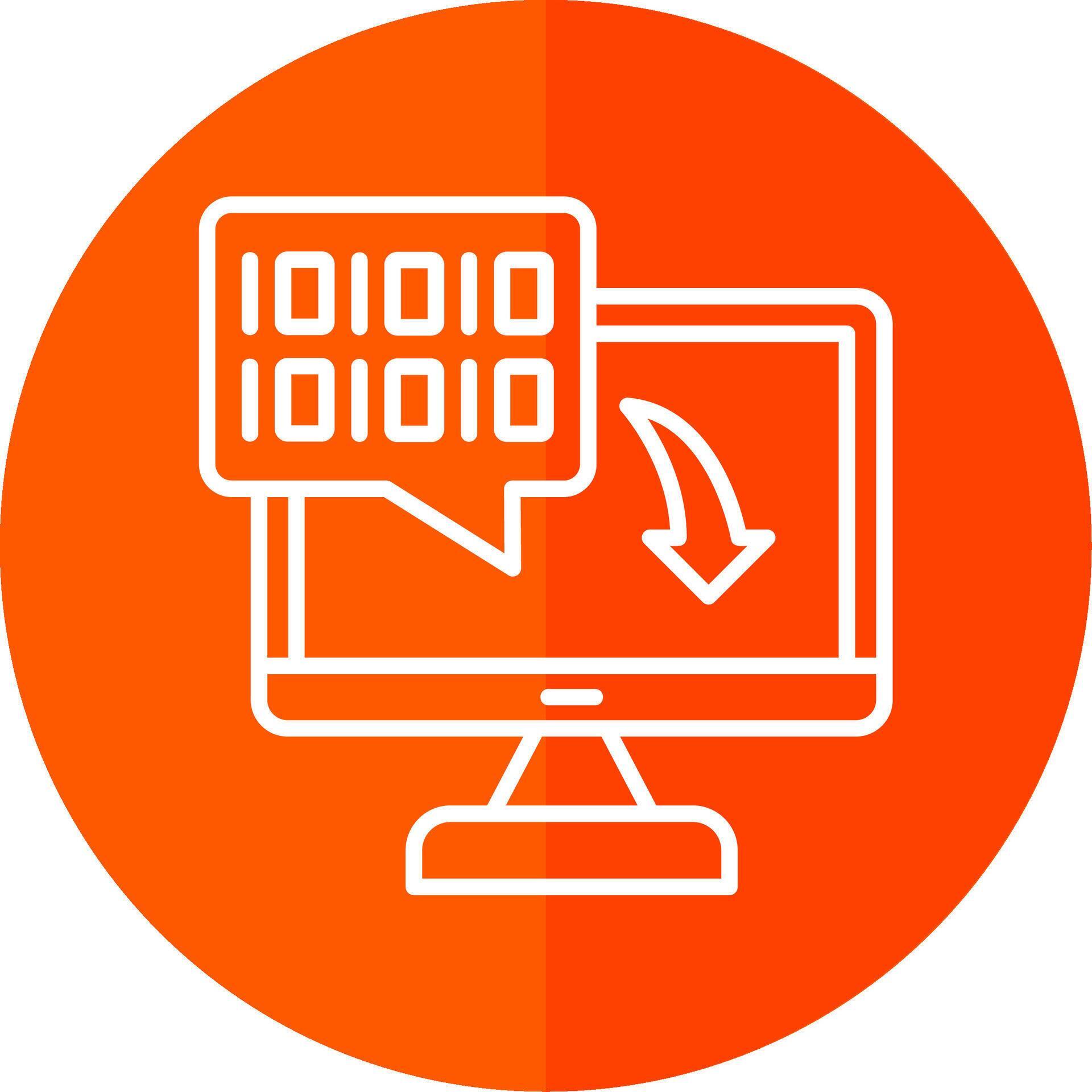 Binary Code Line Yellow White Icon 44129562 Vector Art at Vecteezy