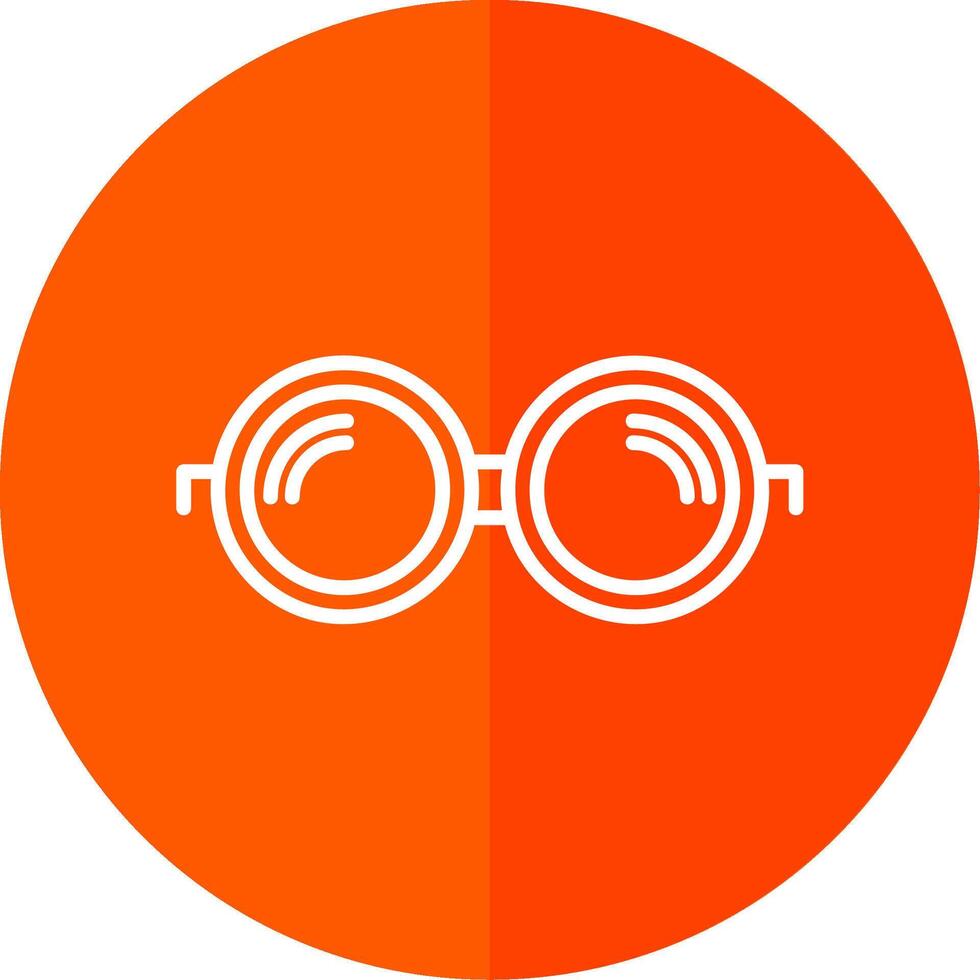 Glasses Line Yellow White Icon vector