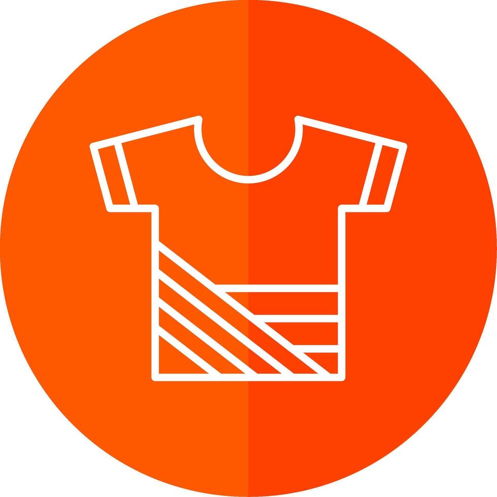 Shirt Line Yellow White Icon vector