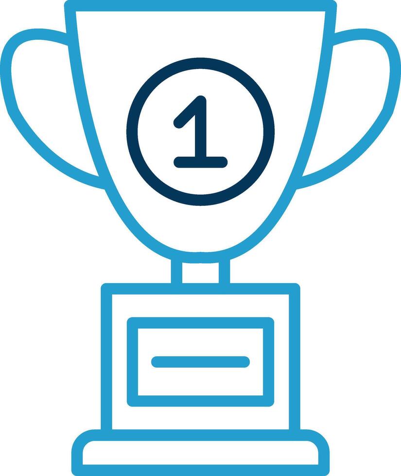 Cup Line Blue Two Color Icon vector