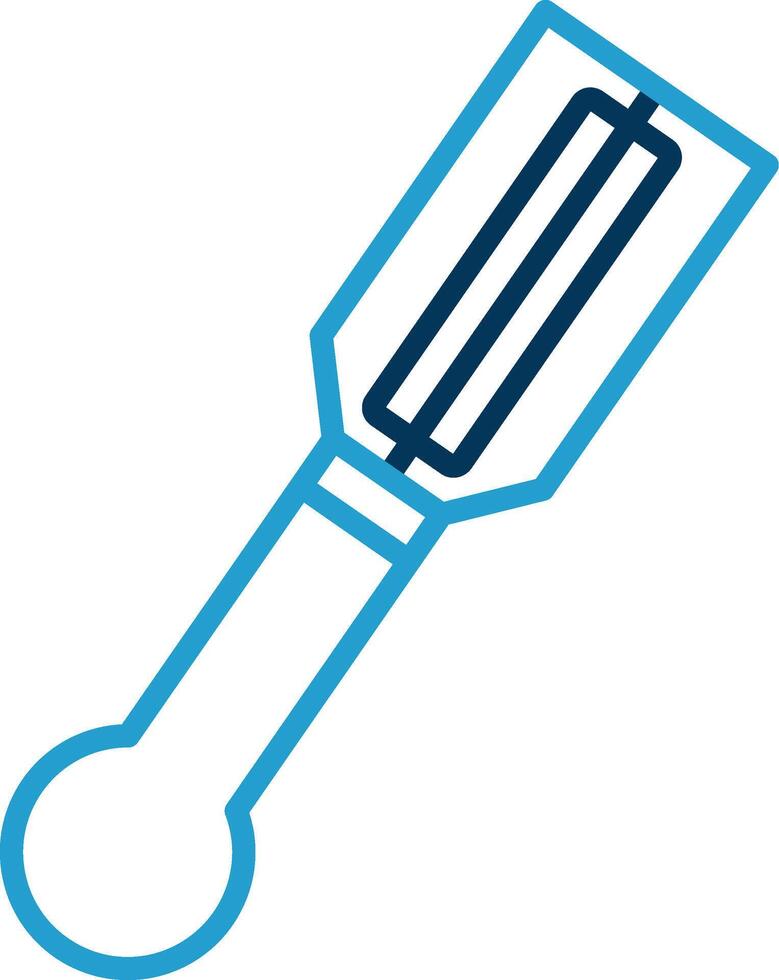 Slicer Line Blue Two Color Icon vector