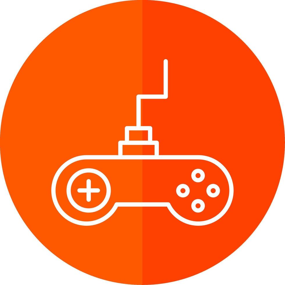Gaming Line Yellow White Icon vector