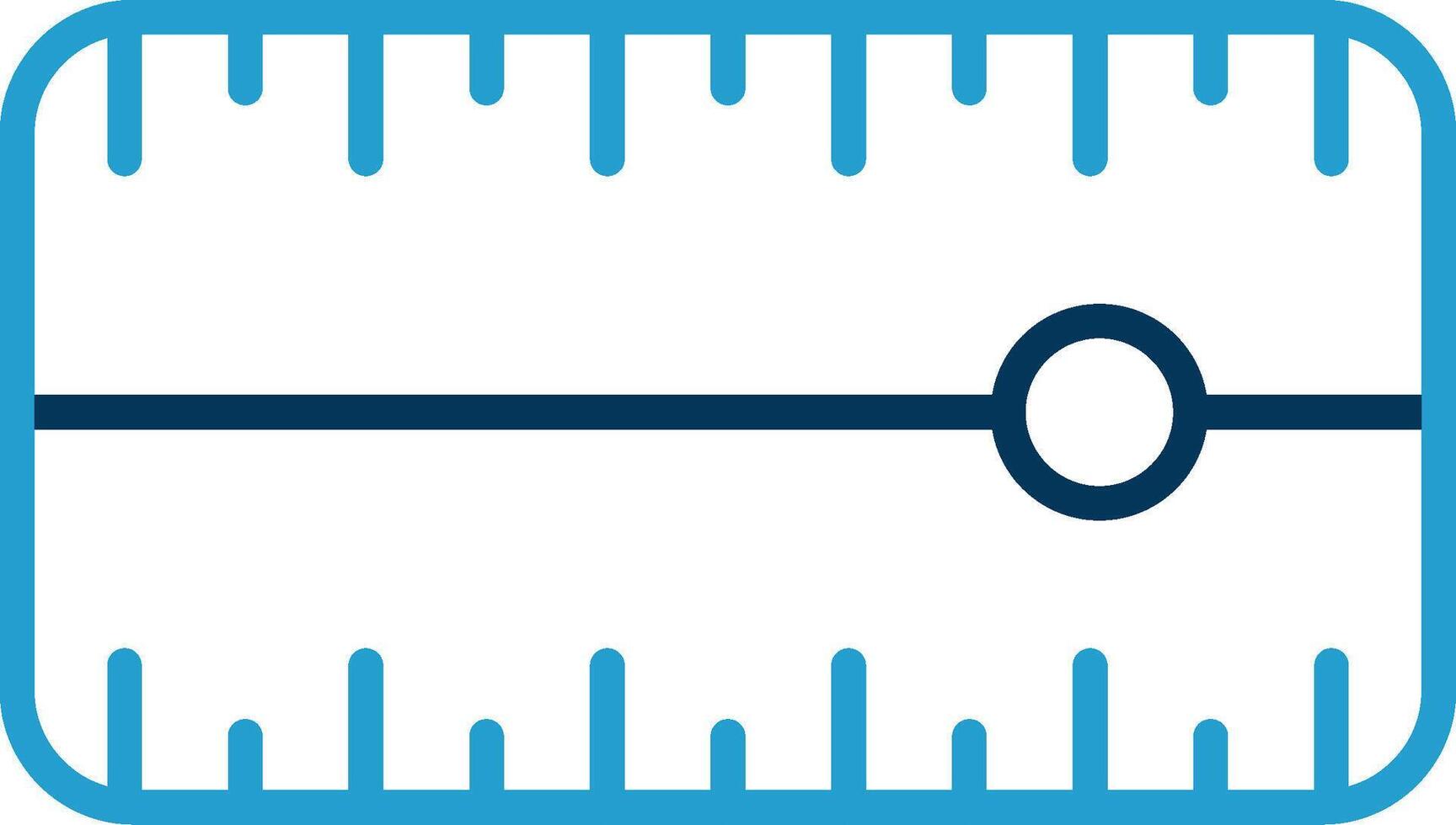 Dial Line Blue Two Color Icon vector