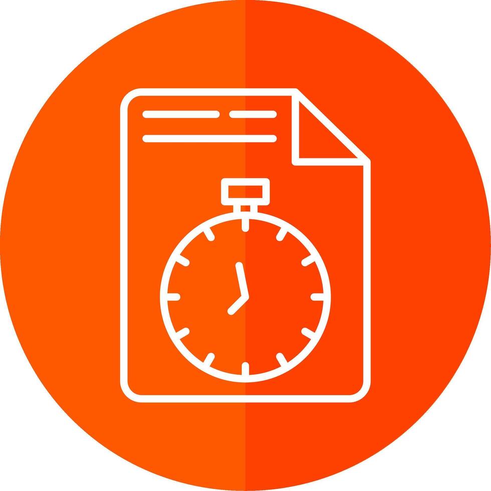 Document Line Yellow White Icon vector