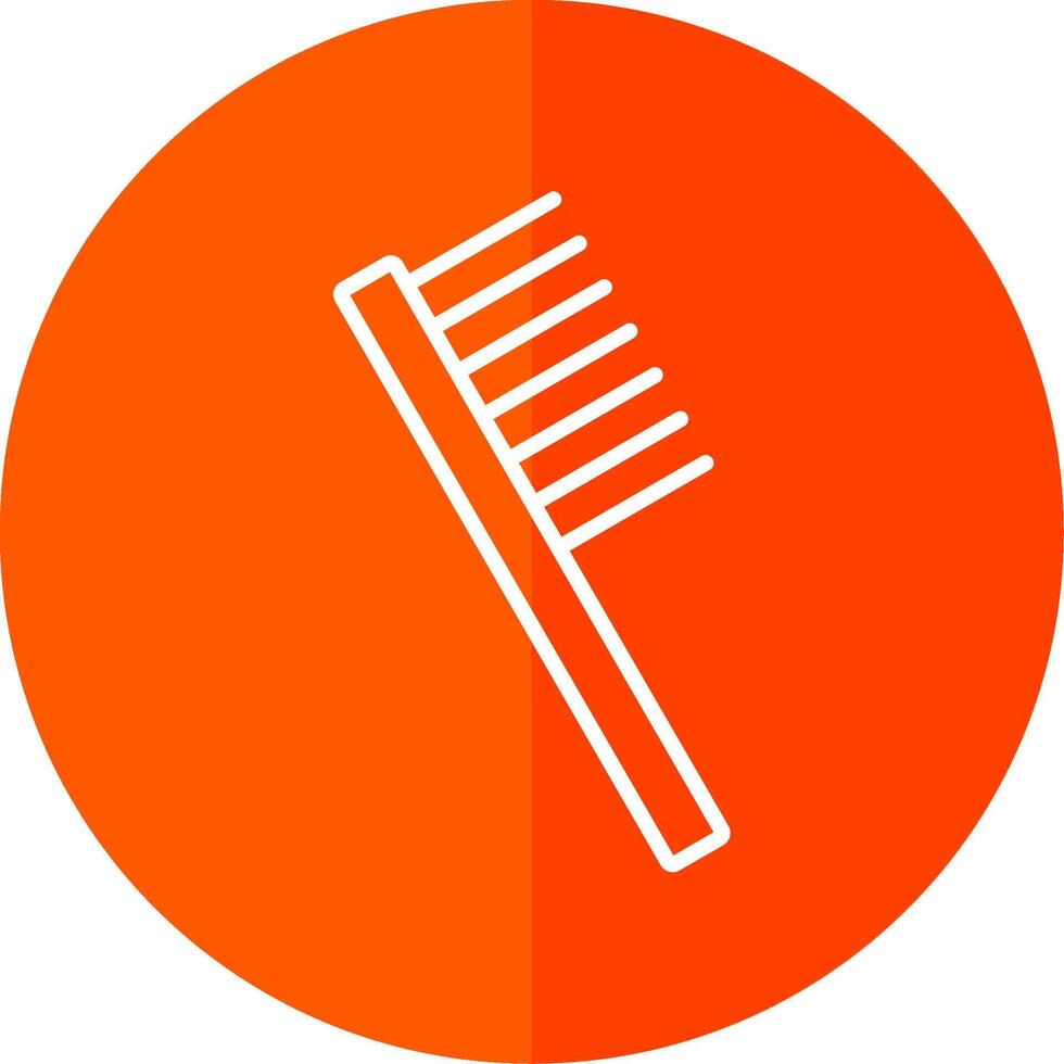 Comb Line Yellow White Icon vector