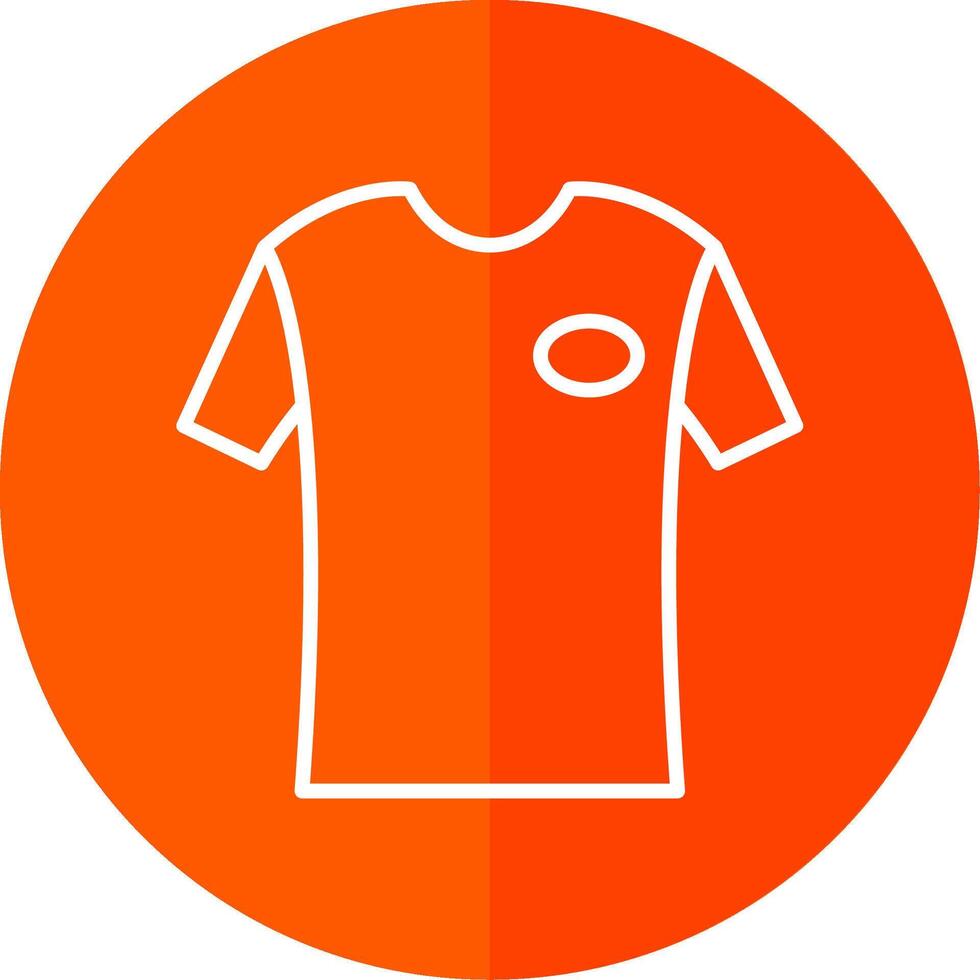 T Shirt Line Yellow White Icon vector