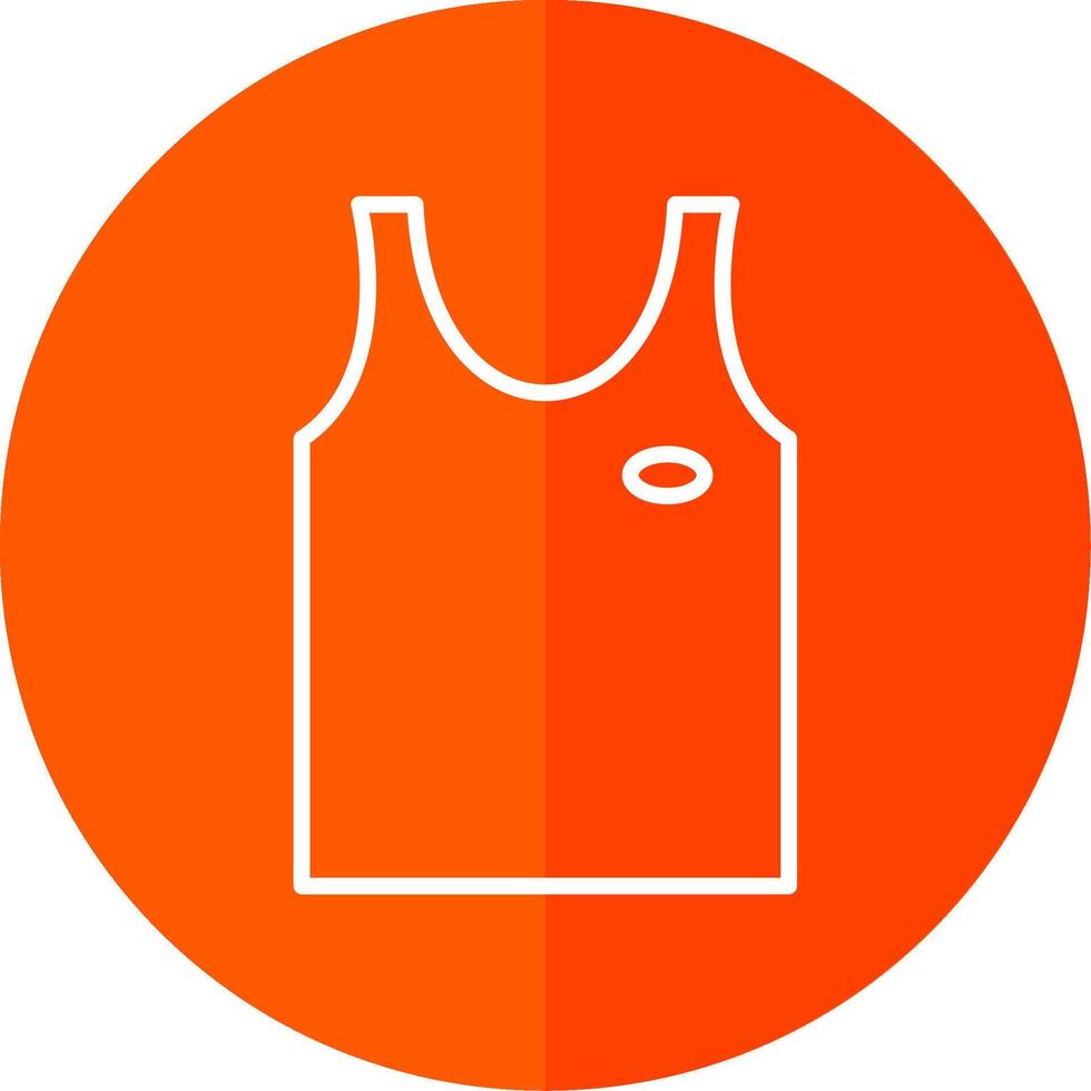 Tank Top Line Yellow White Icon vector