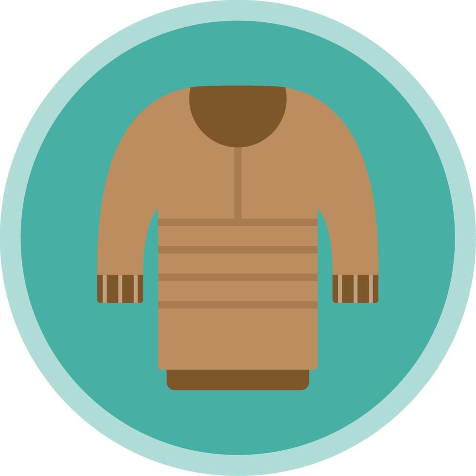 Sweater Flat Multi Circle Icon vector