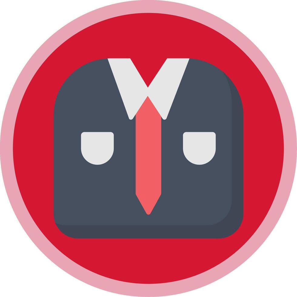 Working Suit Flat Multi Circle Icon vector