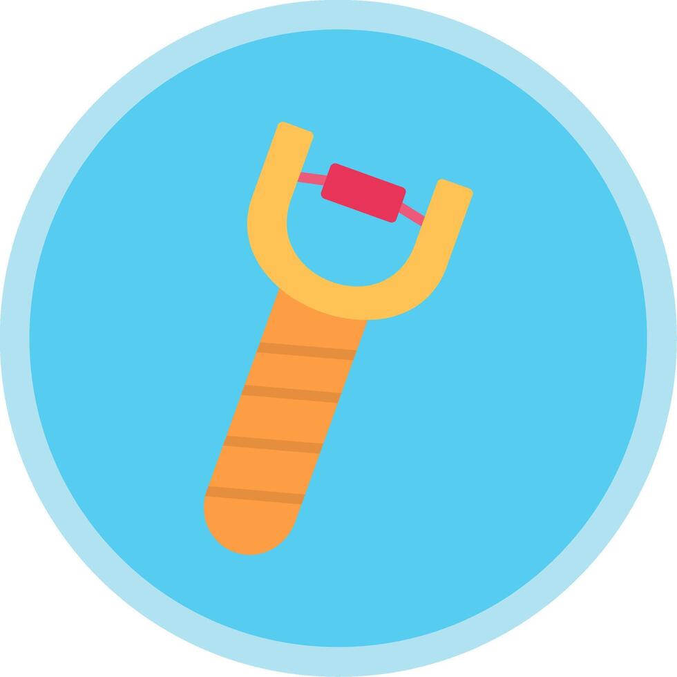 Slingshot Flat Multi Circle Icon vector