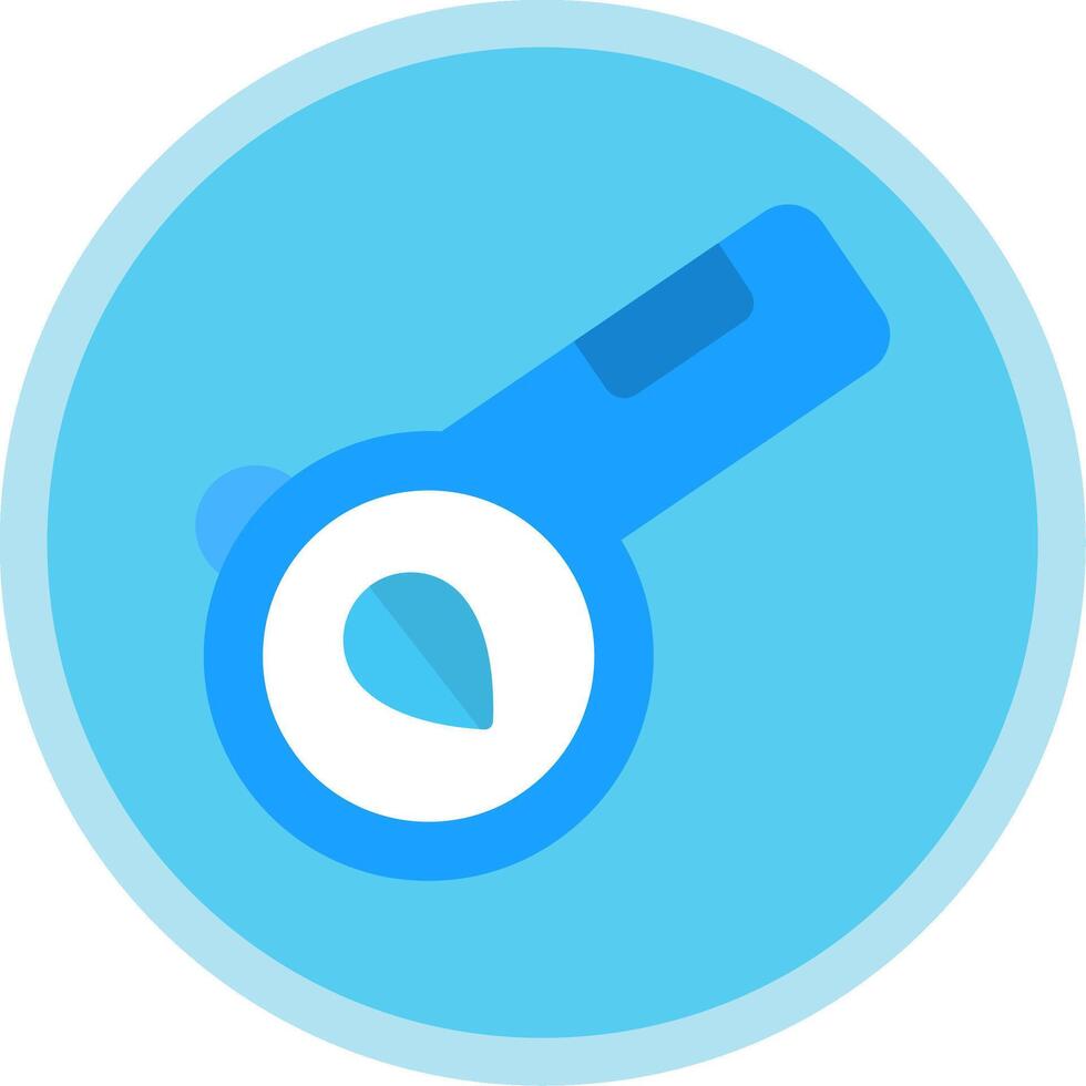 Whistle Flat Multi Circle Icon vector