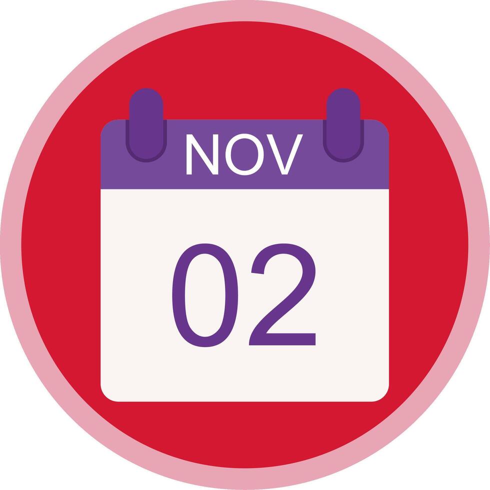 November Flat Multi Circle Icon vector
