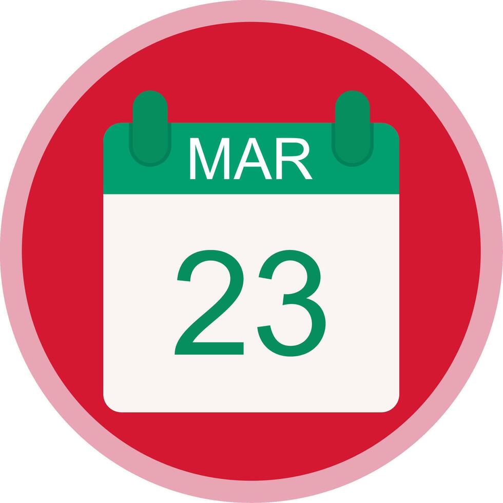 March Flat Multi Circle Icon vector