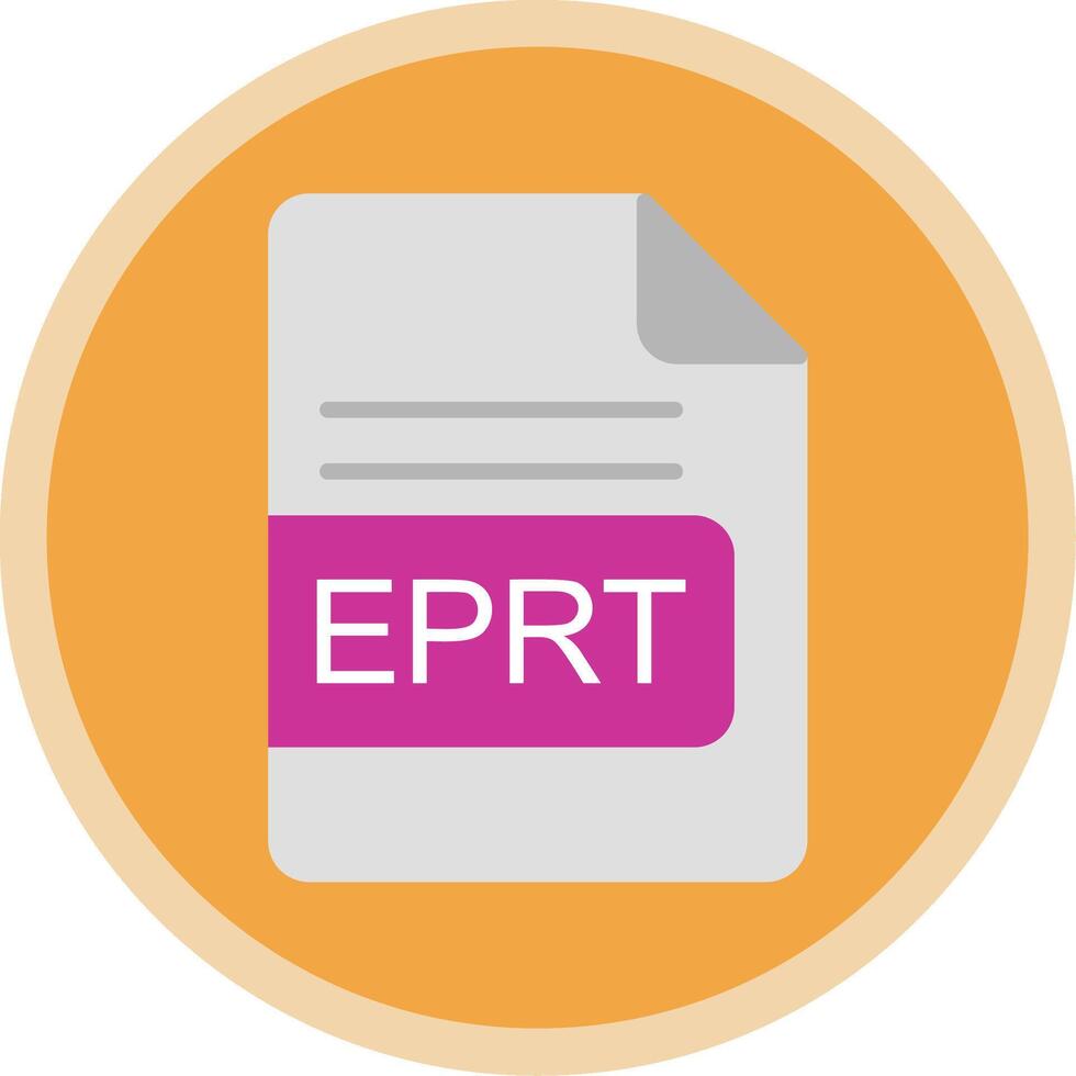 eprt archivo formato plano multi circulo icono vector