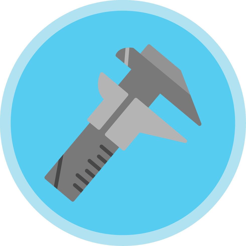 Caliper Flat Multi Circle Icon vector