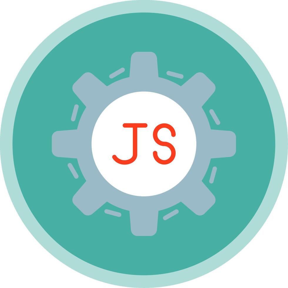 Javascript Flat Multi Circle Icon vector