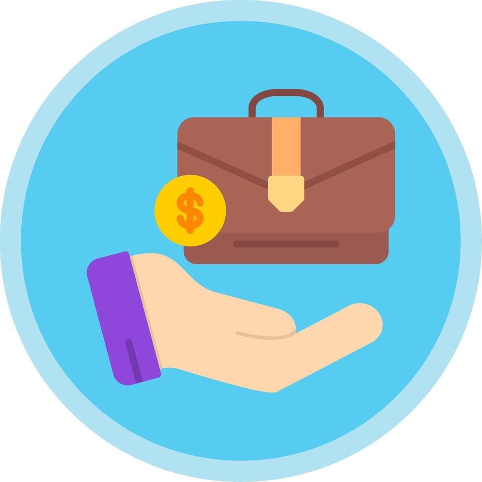 Growth Flat Multi Circle Icon vector