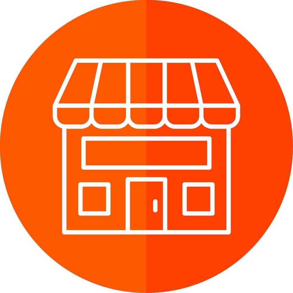 Shop Line Yellow White Icon vector