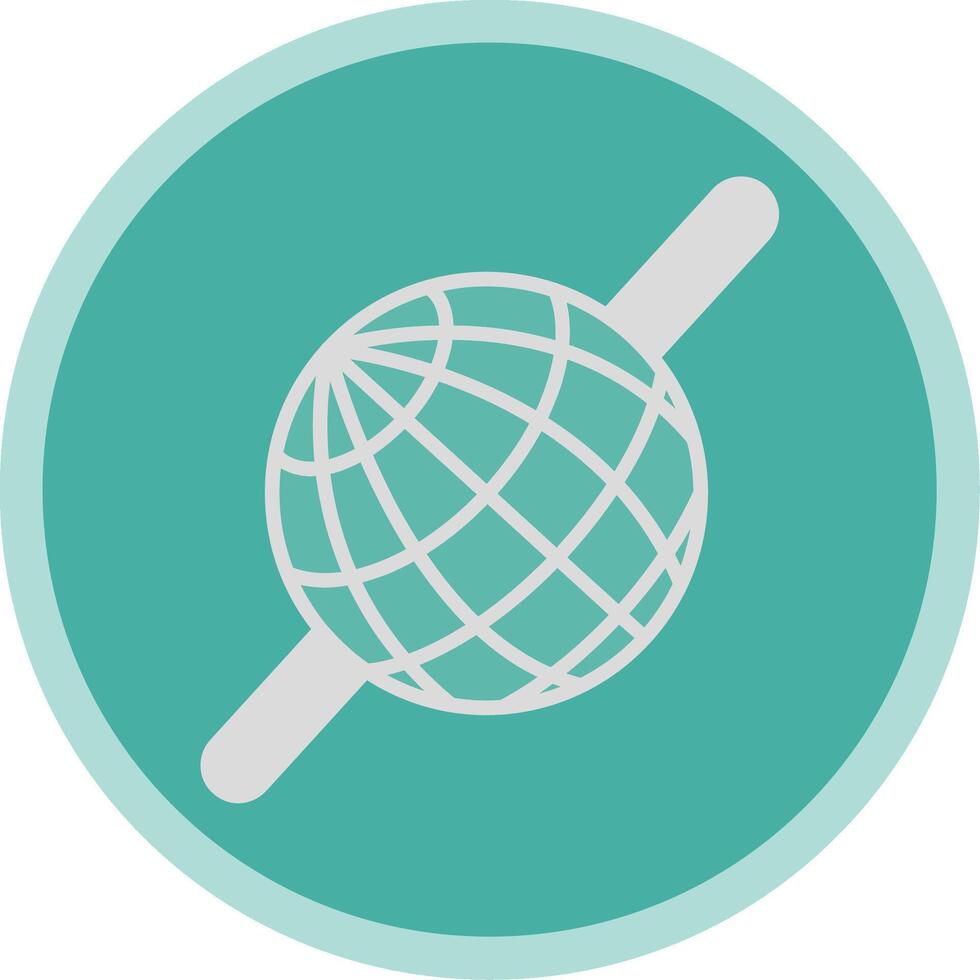 Sphere Flat Multi Circle Icon vector