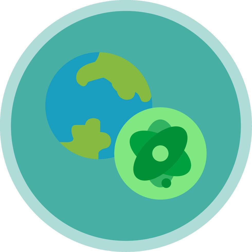Sci Fi Flat Multi Circle Icon vector