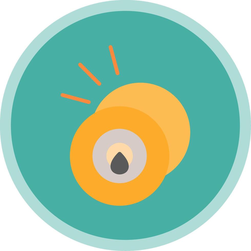 Cymbal Flat Multi Circle Icon vector