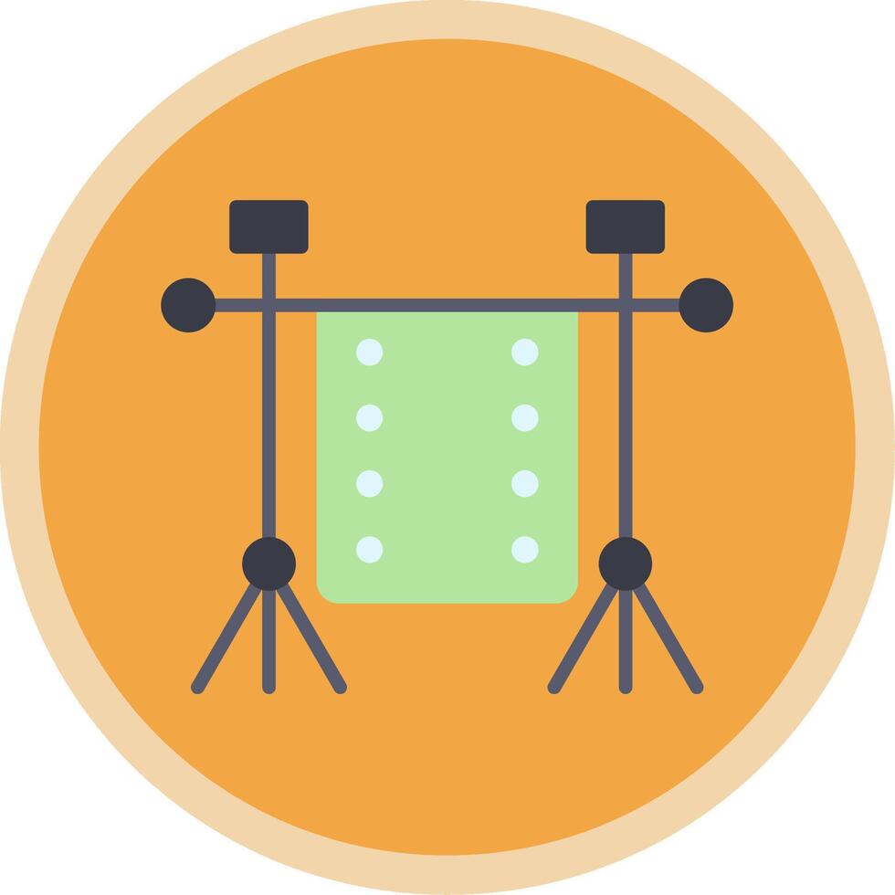 Chroma Flat Multi Circle Icon vector