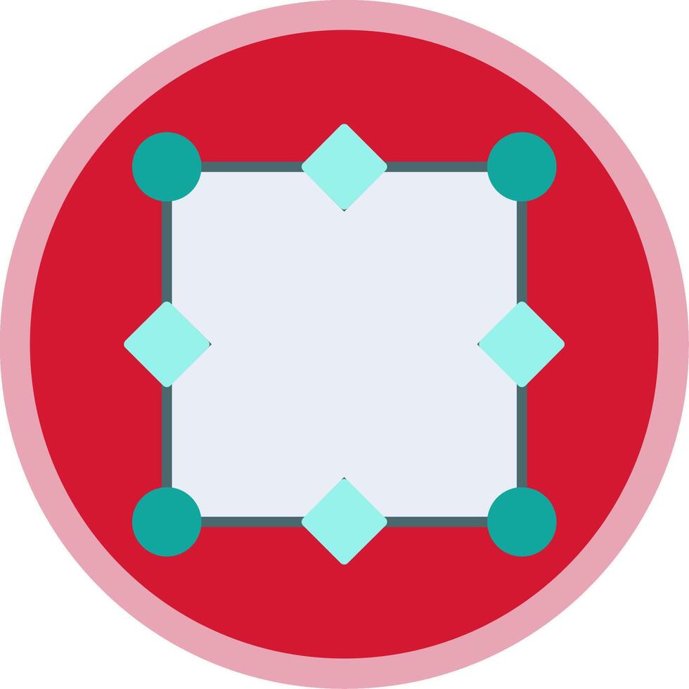 Nodes Flat Multi Circle Icon vector