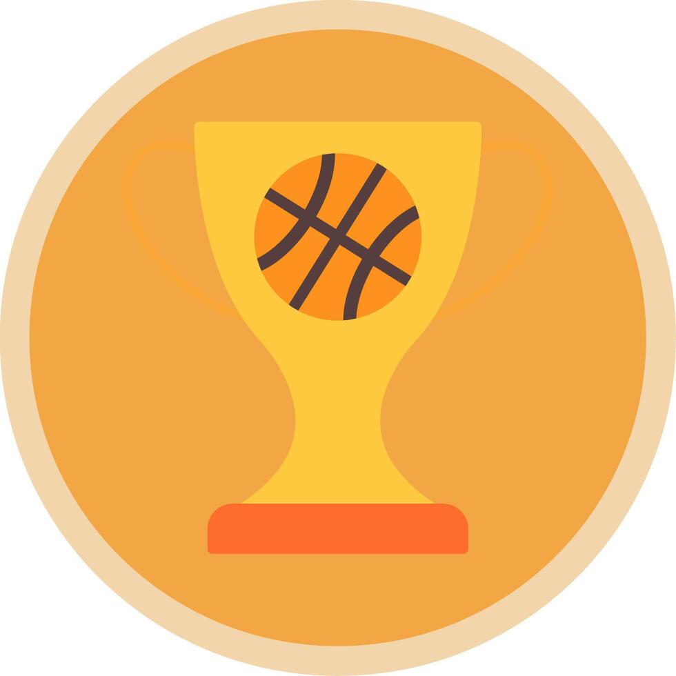 Basketball Flat Multi Circle Icon vector