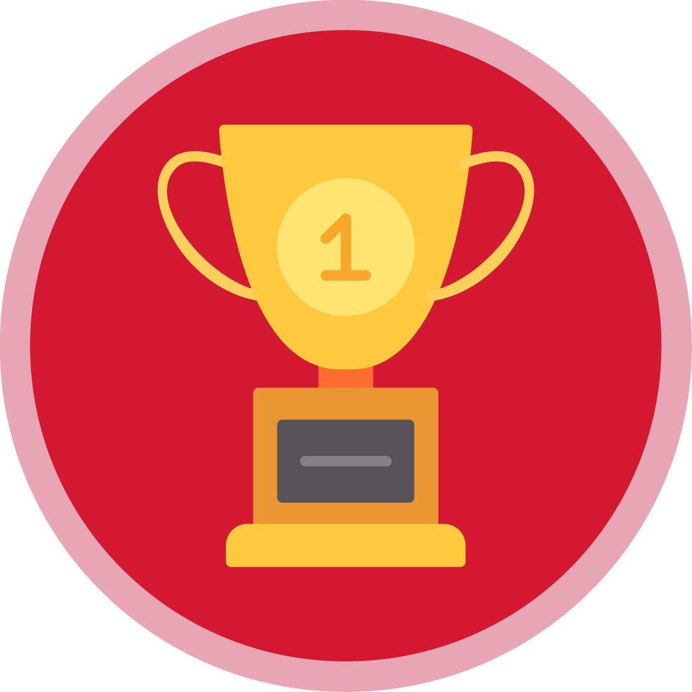 Cup Flat Multi Circle Icon vector
