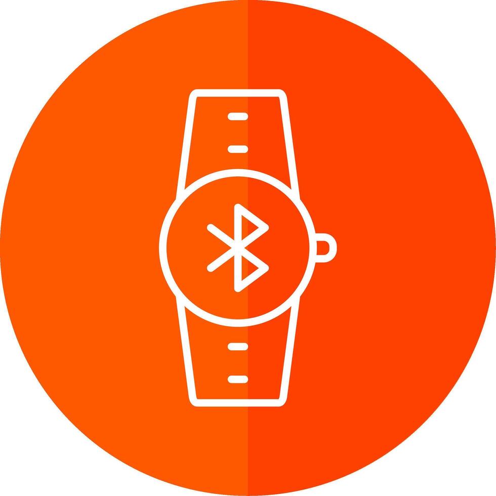 Bluetooth Line Yellow White Icon vector