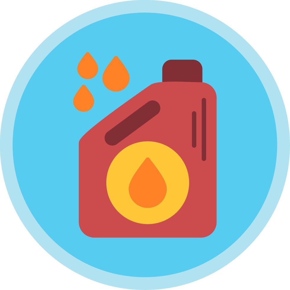 Oil Flat Multi Circle Icon vector