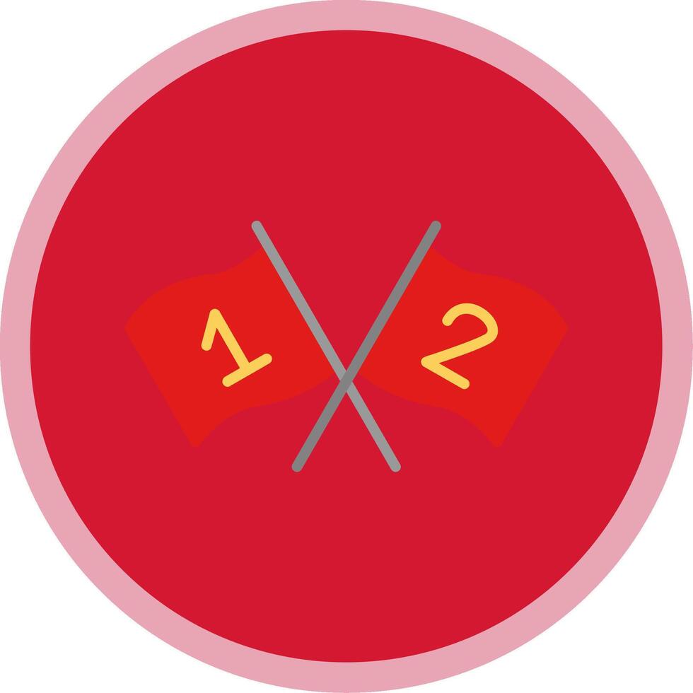 Flags Flat Multi Circle Icon vector