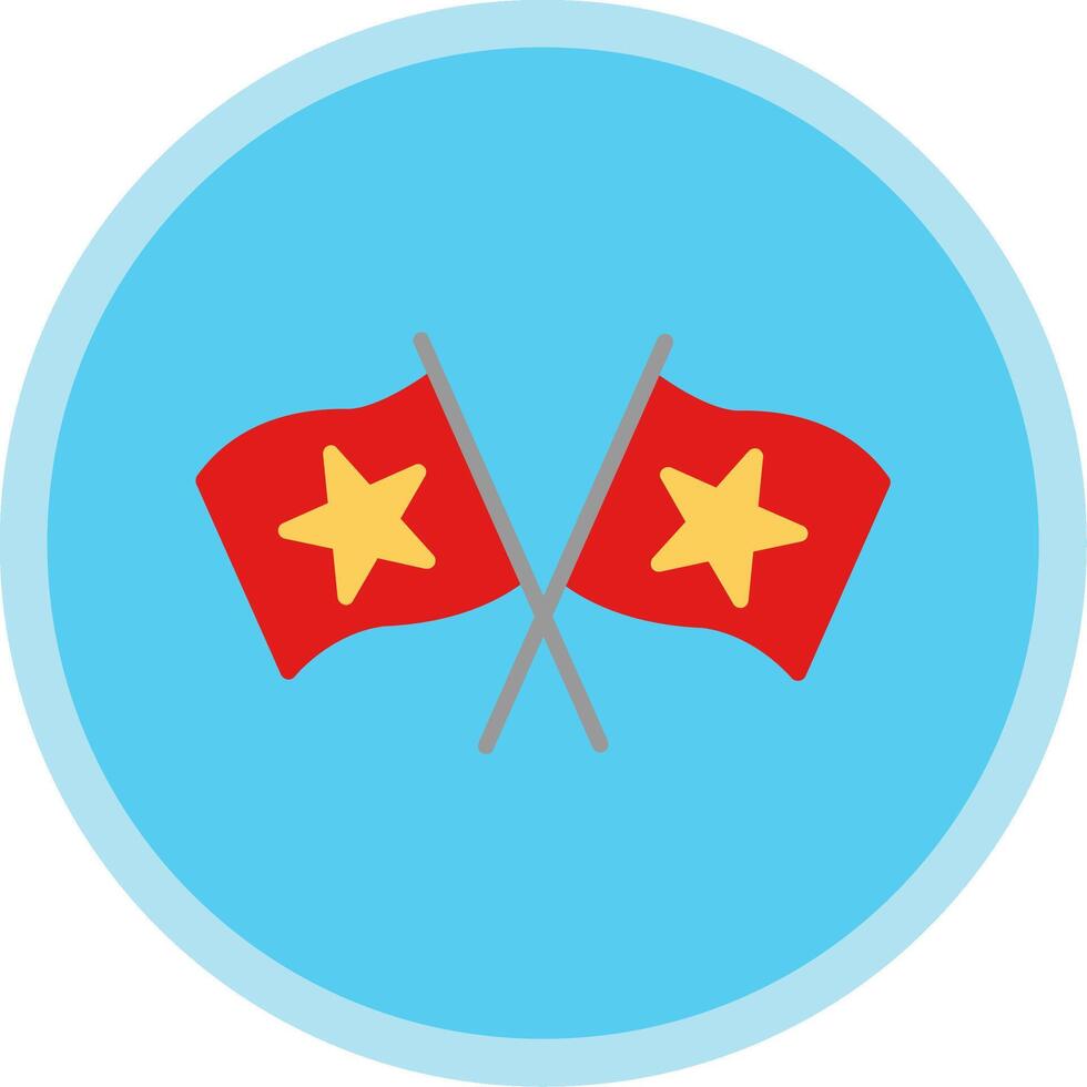 Flags Flat Multi Circle Icon vector