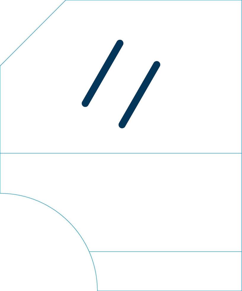 Car Door Line Blue Two Color Icon vector