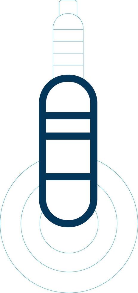 Polisher Line Blue Two Color Icon vector
