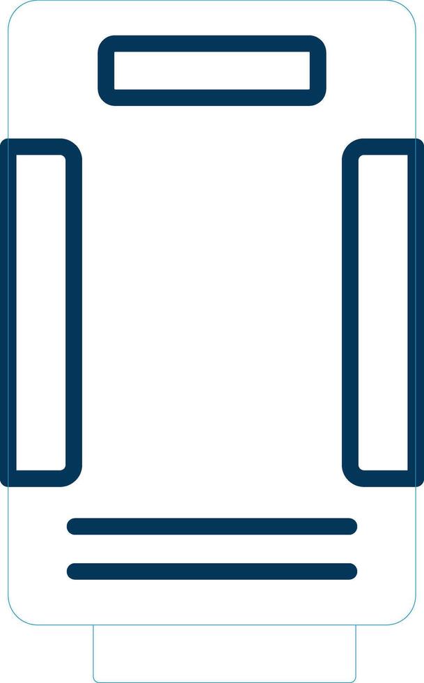 Air Purifier Line Blue Two Color Icon vector