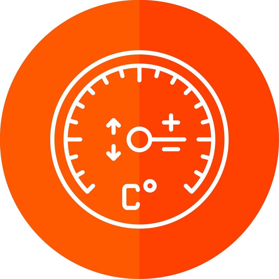 Gauge Line Yellow White Icon vector