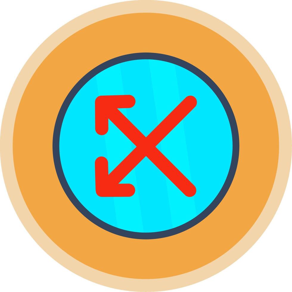 Split Flat Multi Circle Icon vector