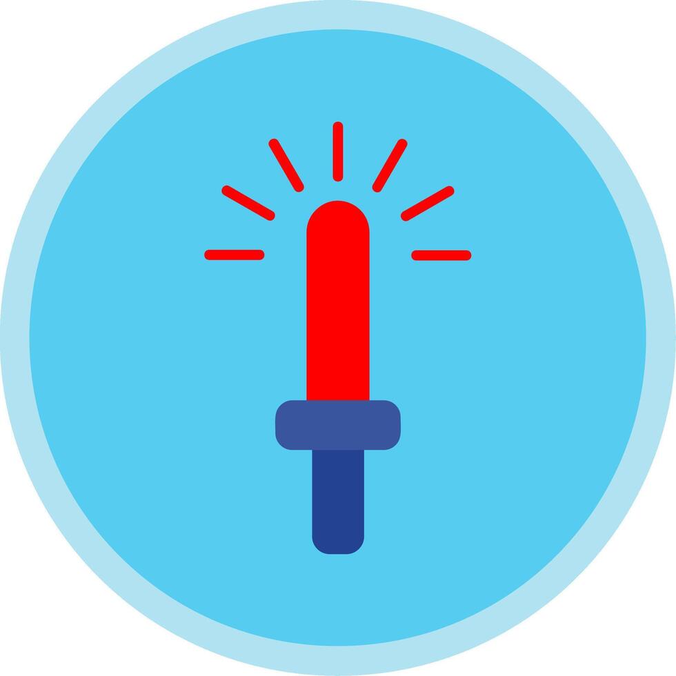 Light Stick Flat Multi Circle Icon vector