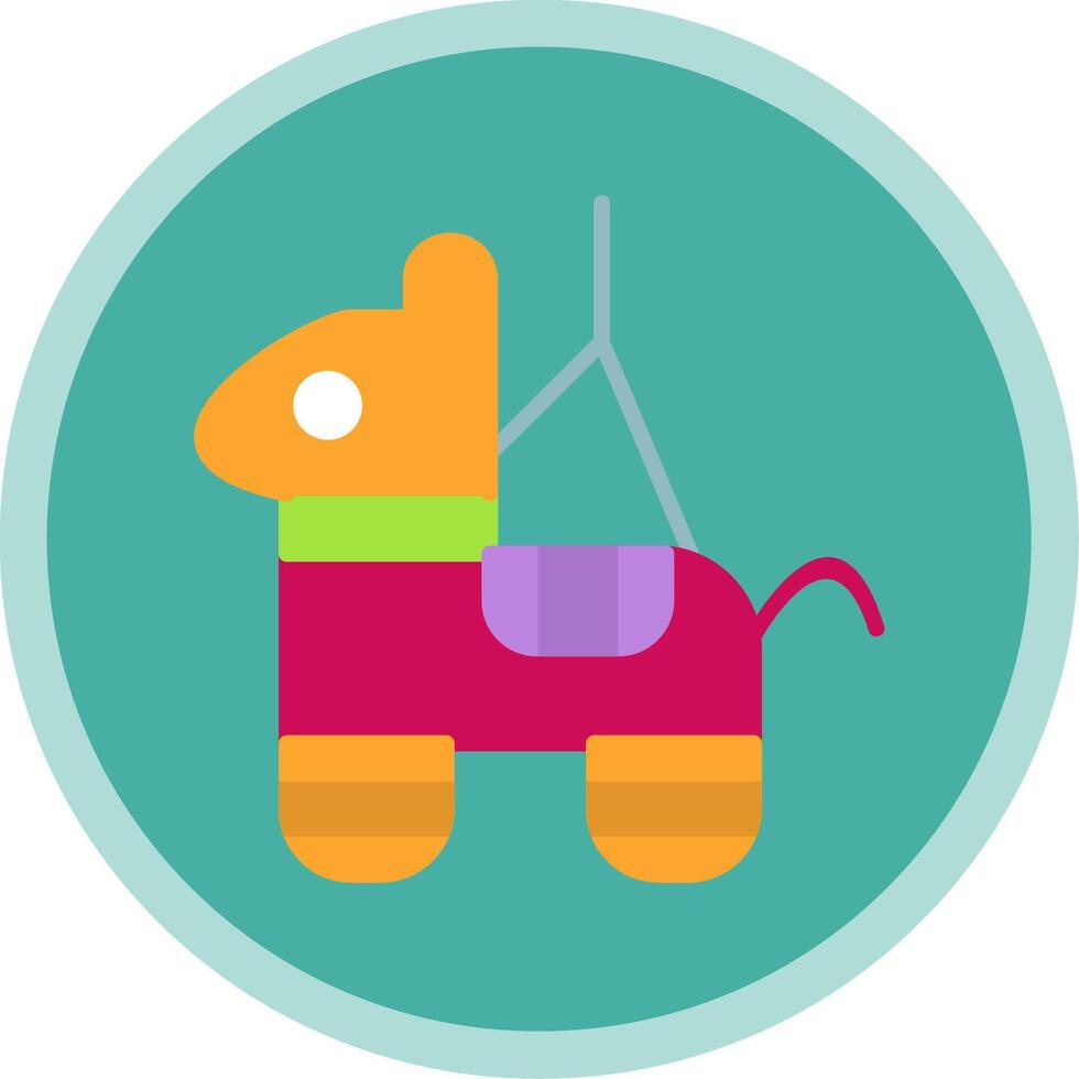 Pinata Flat Multi Circle Icon vector