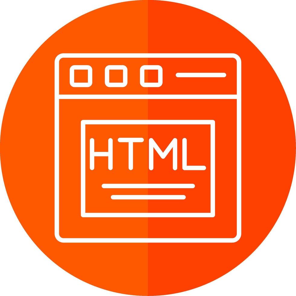 Html Line Yellow White Icon vector