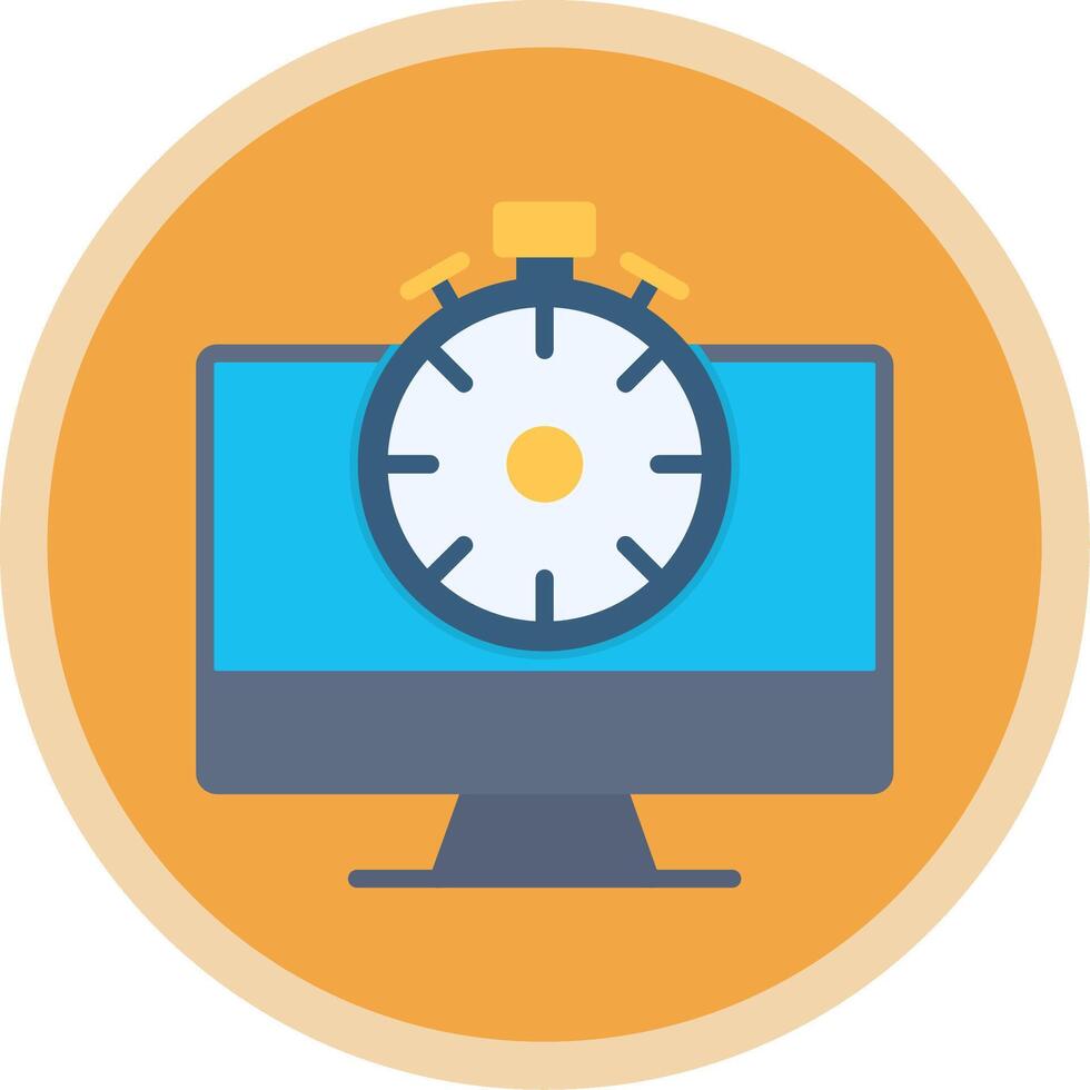 High Speed Communication Flat Multi Circle Icon vector