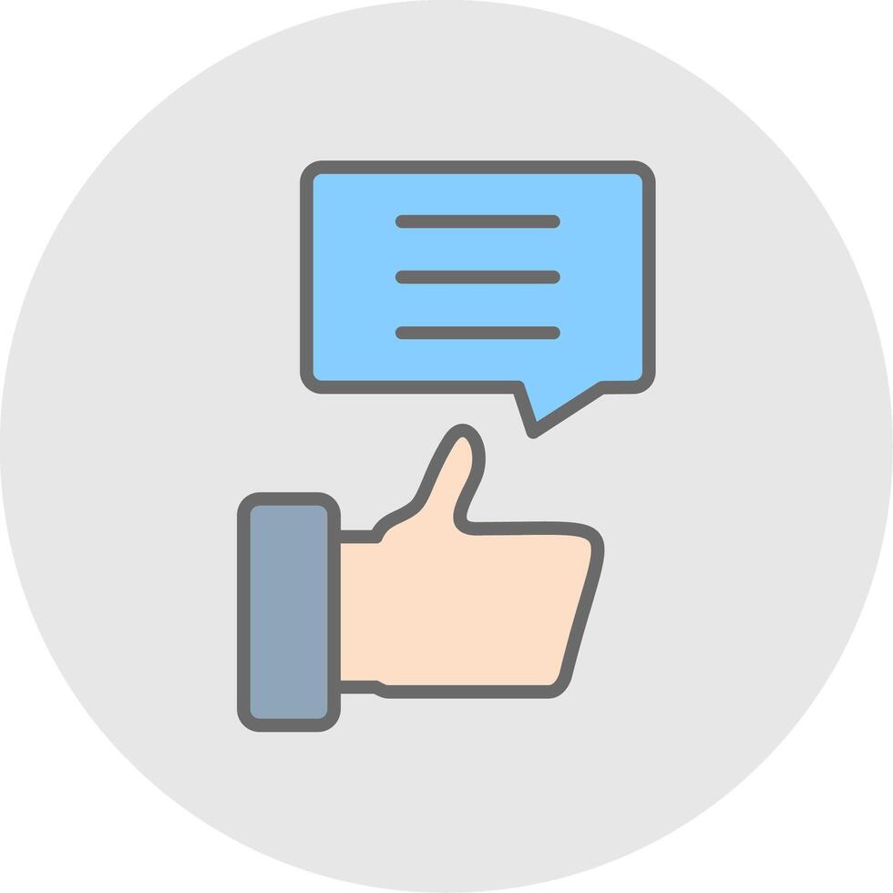 Review Line Filled Light Icon vector