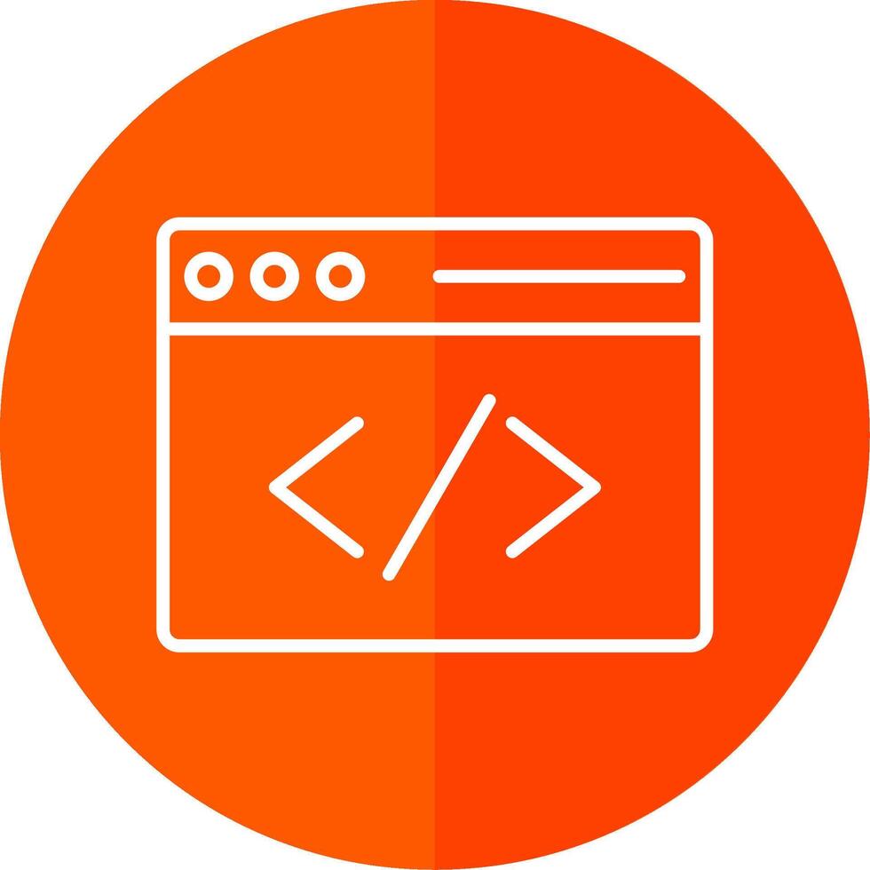 Coding Line Yellow White Icon vector