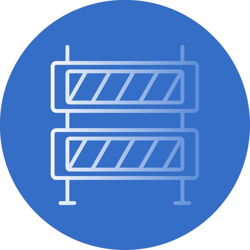 Barrier Flat Bubble Icon vector