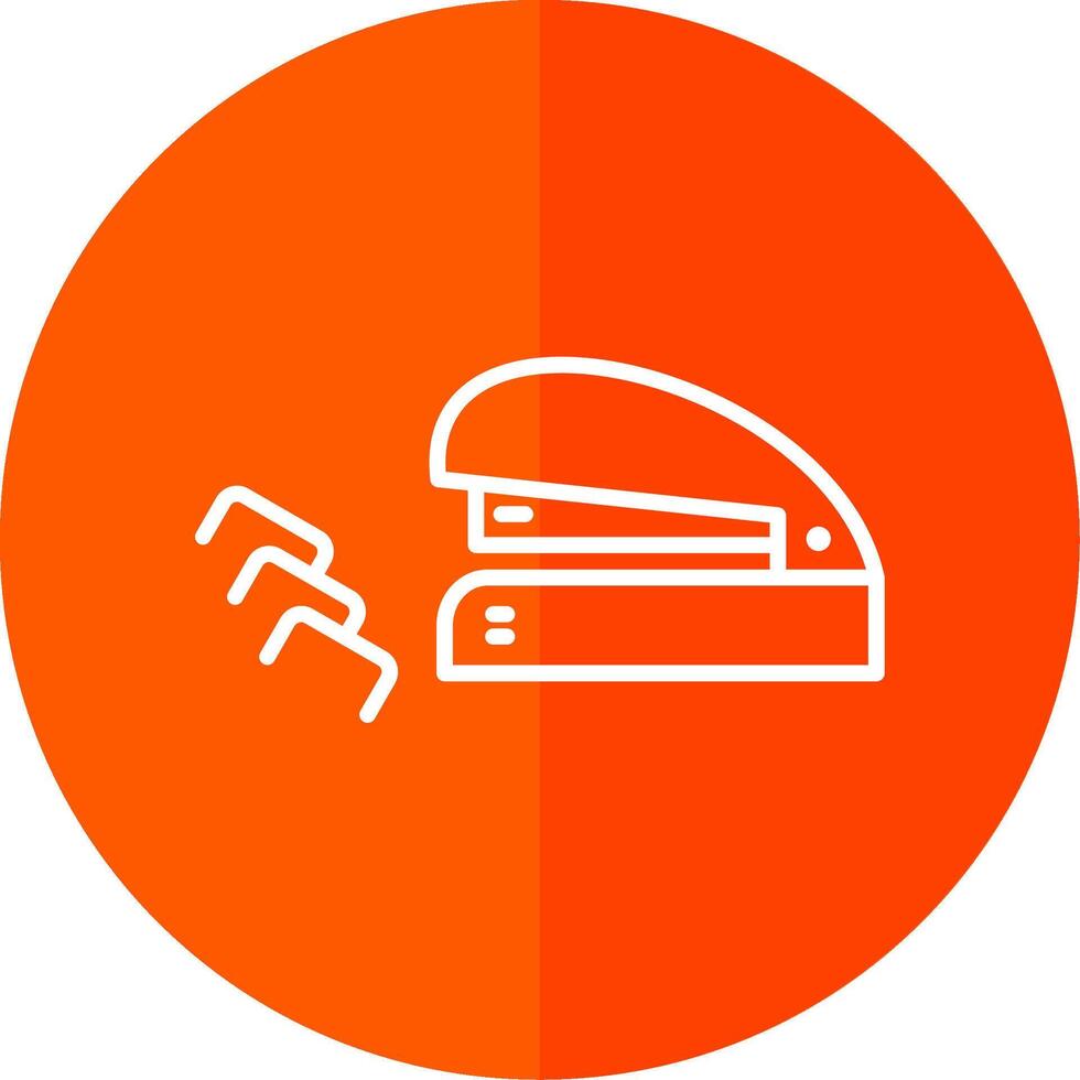 Staples Line Yellow White Icon vector