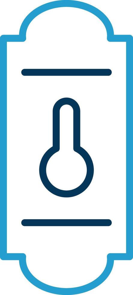 Handle Line Blue Two Color Icon vector